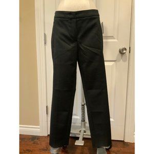 Luisa Cerano Black Dress Pants W/ Striped Waistband, Size 10 (US) 40(D) NWT!